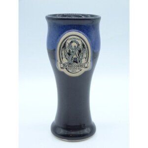 Georgia Renaissance Festival 2011 Stein Blue Drip Grey Fox Pottery Cup Mug